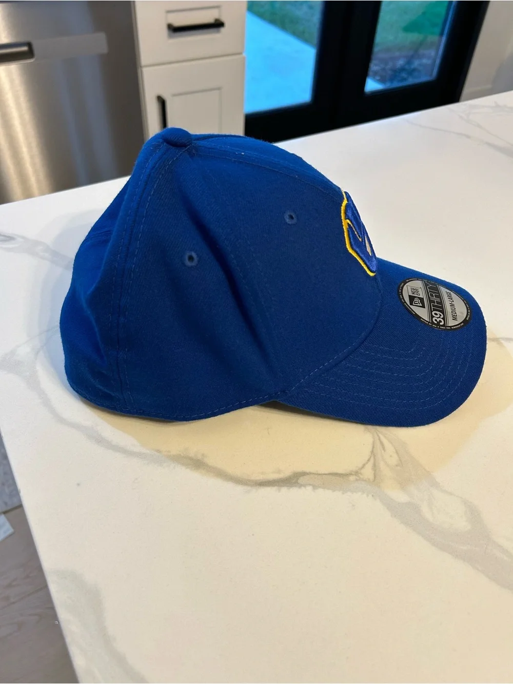 New Era Milwaukee Brewers Blue and Yellow Baseball Cap with Embroidered